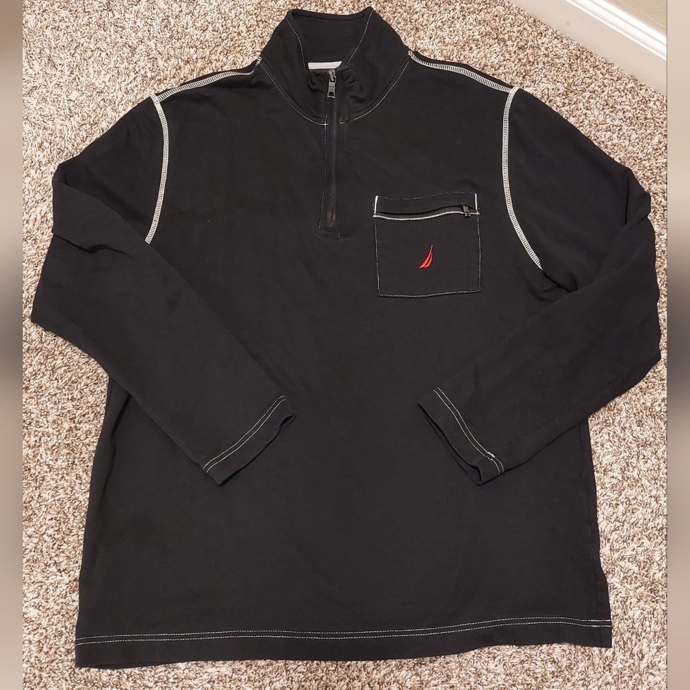 Black Nautica Quarter Zip
